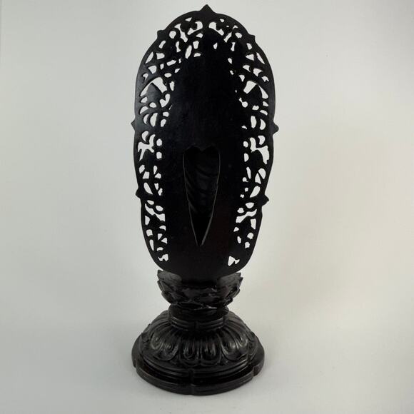 Buddha Statue Standing on Lotus Zen Serene Meditation Open Palm Offering 10.5 - Picture 4 of 6